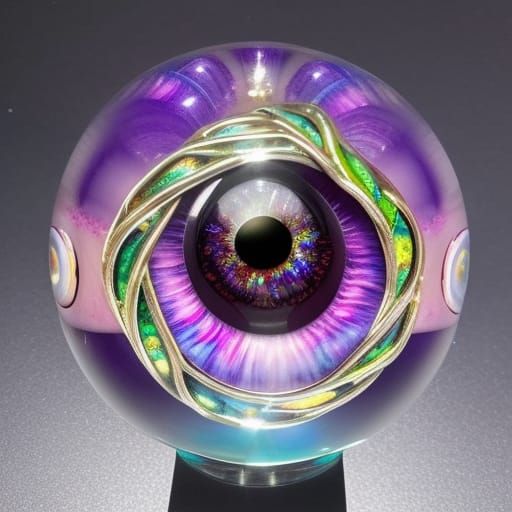 Eye Gemstone Sculpture