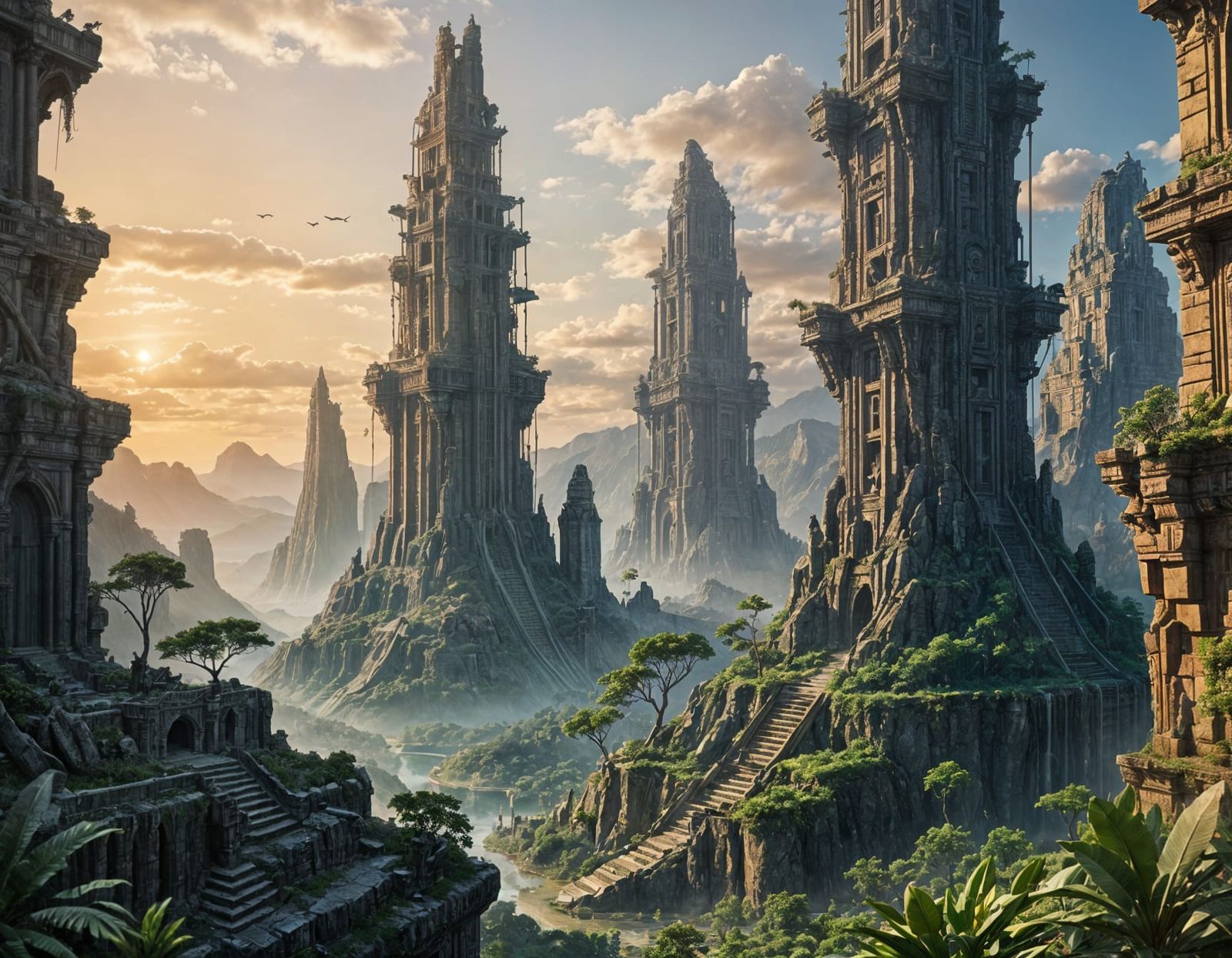 A lost city with unknown powers and technology  by @Quebra