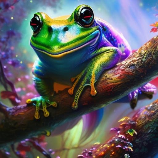 One Satisfied Frog  by @Mordecai