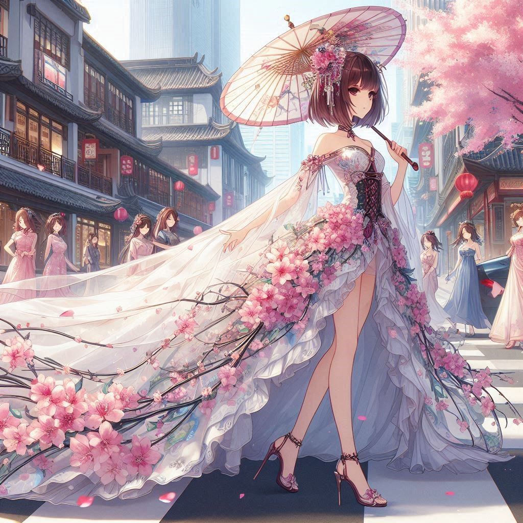 cherry blossom dress