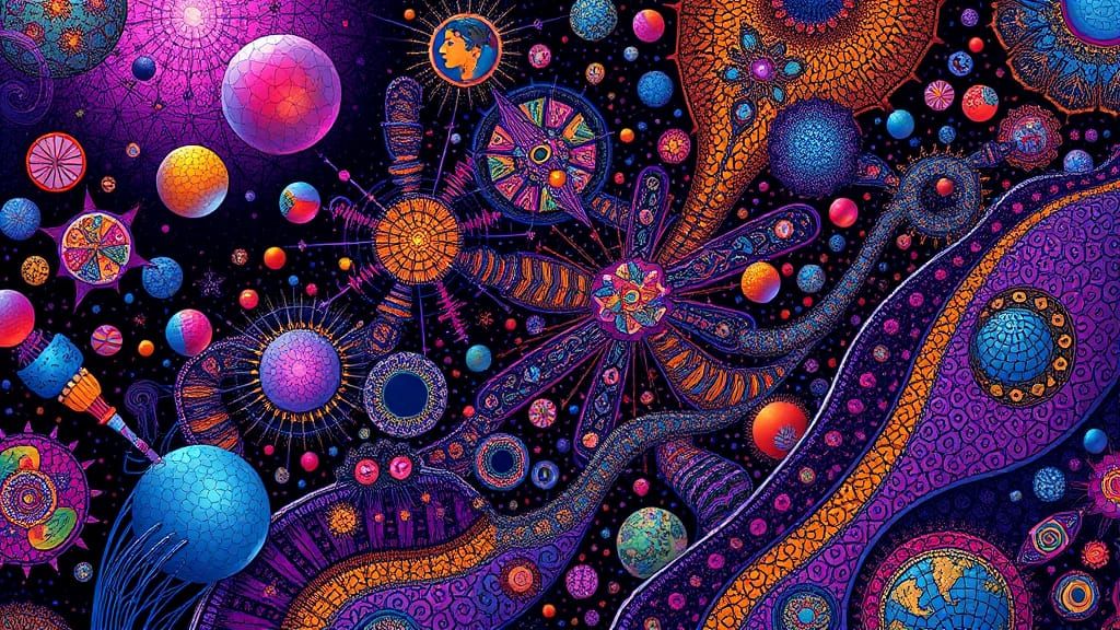 (Abstract Surreal Art Zentangles Psychedelic Insanely_Ultra_...