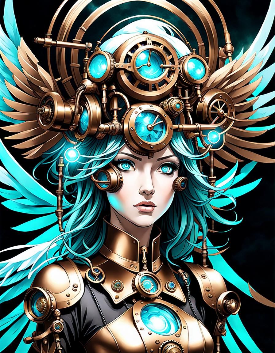 anglelic steampunk anime girl #???