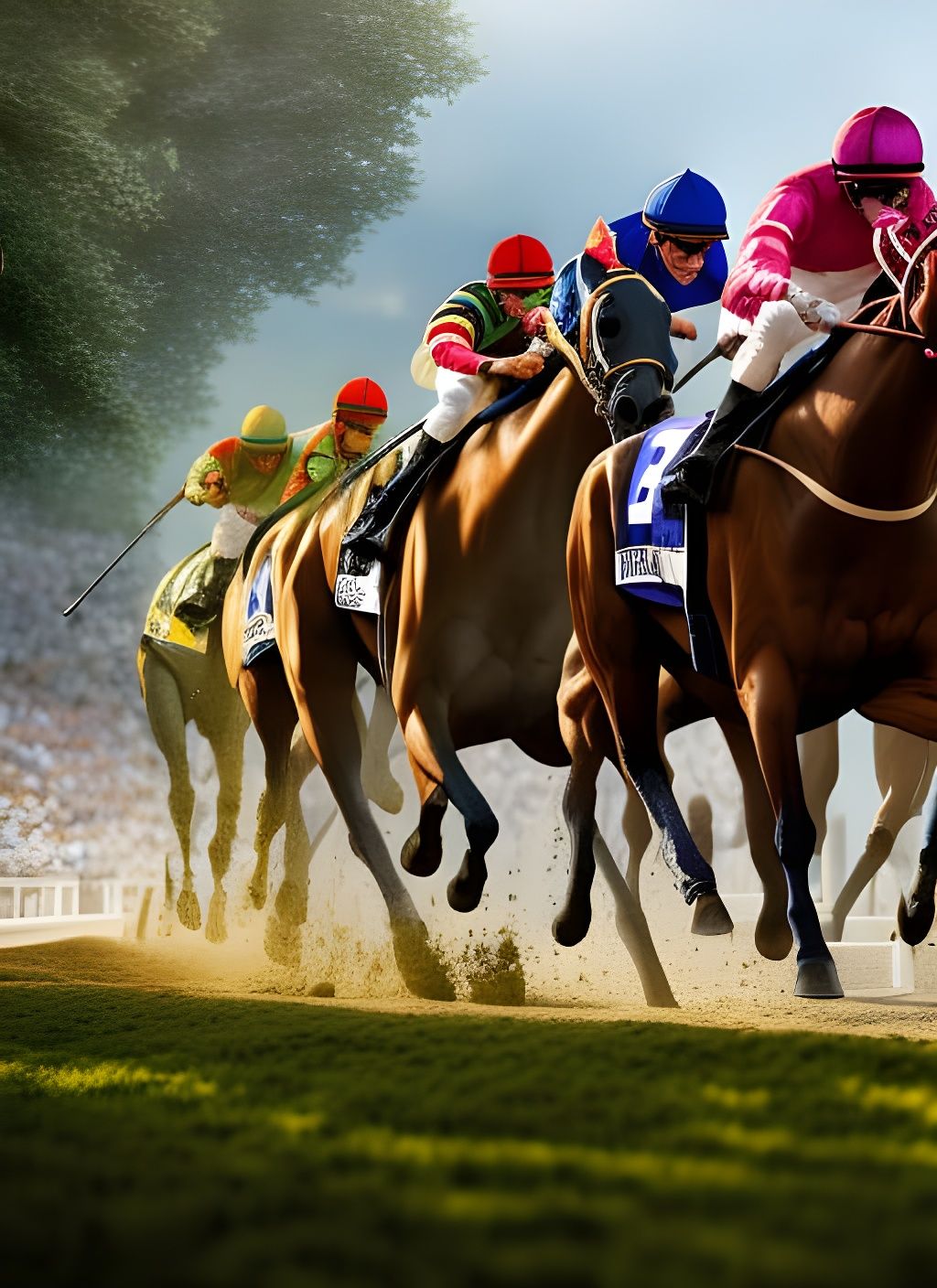 The Horse Race - AI Generated Artwork - NightCafe Creator