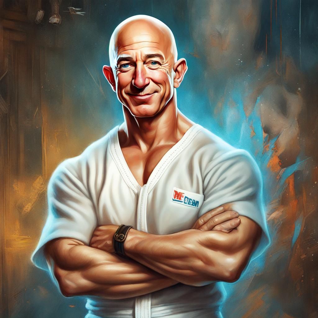 Jeffrey Bezos as Mr Clean