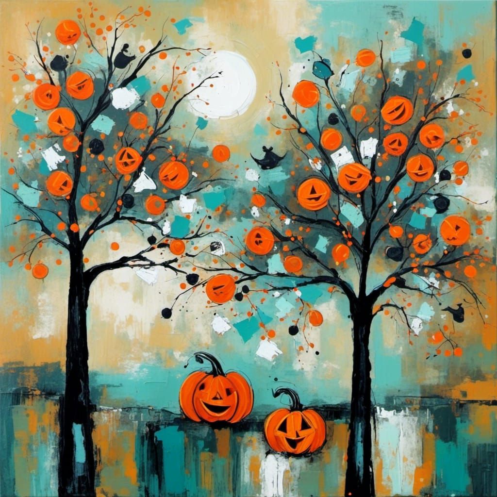 Winter jack o lantern