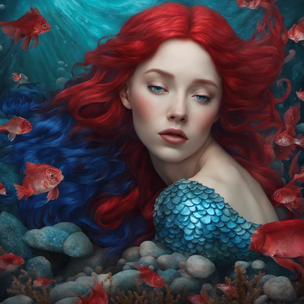 sad mermaid - AI Generated Artwork - NightCafe Creator