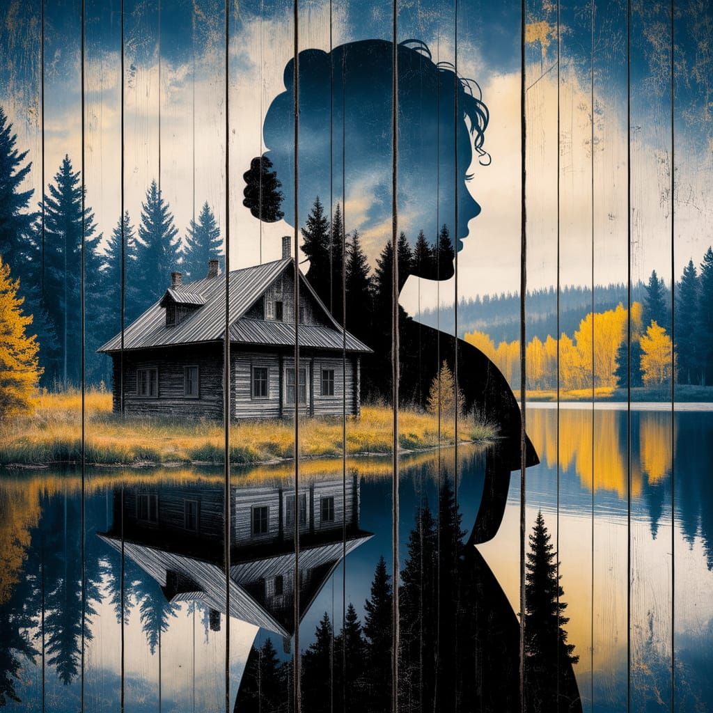Memories of the girl from the house by the lake  by @Neluriko