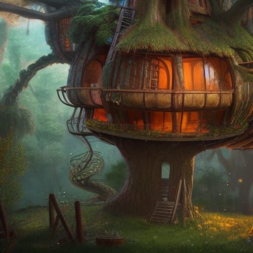Treehouse in the big jar
