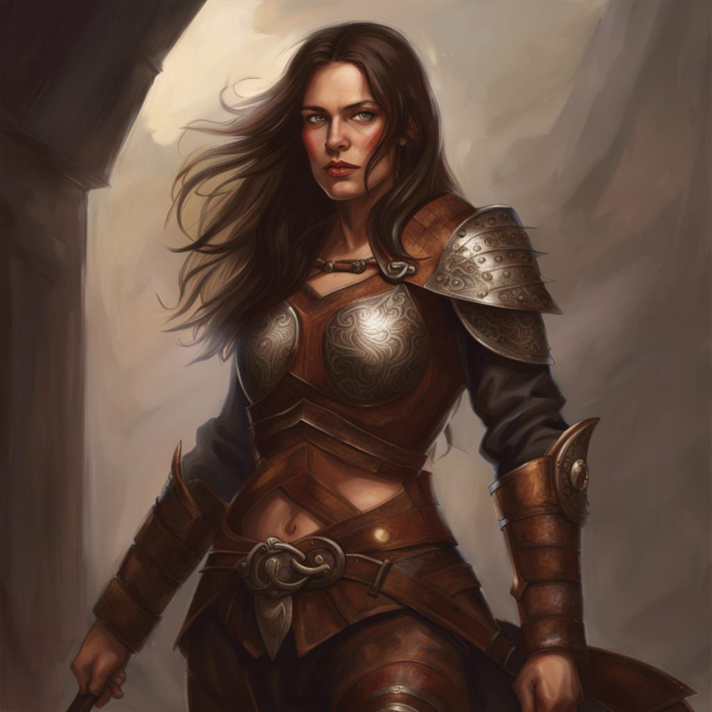 Female Warrior for a TTRPG I am greating - AI Generated Artwork ...