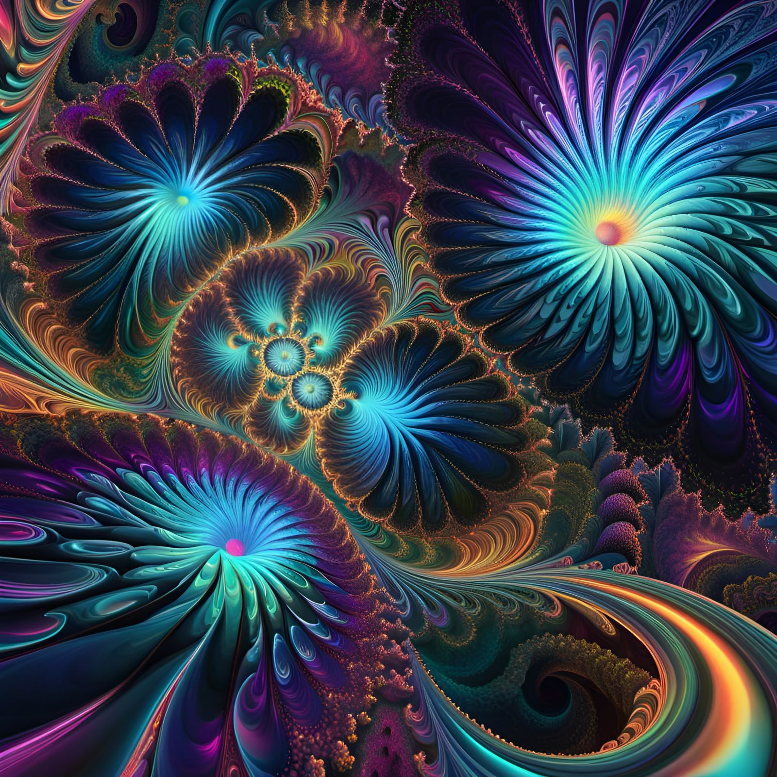 fancy fractals - AI Generated Artwork - NightCafe Creator