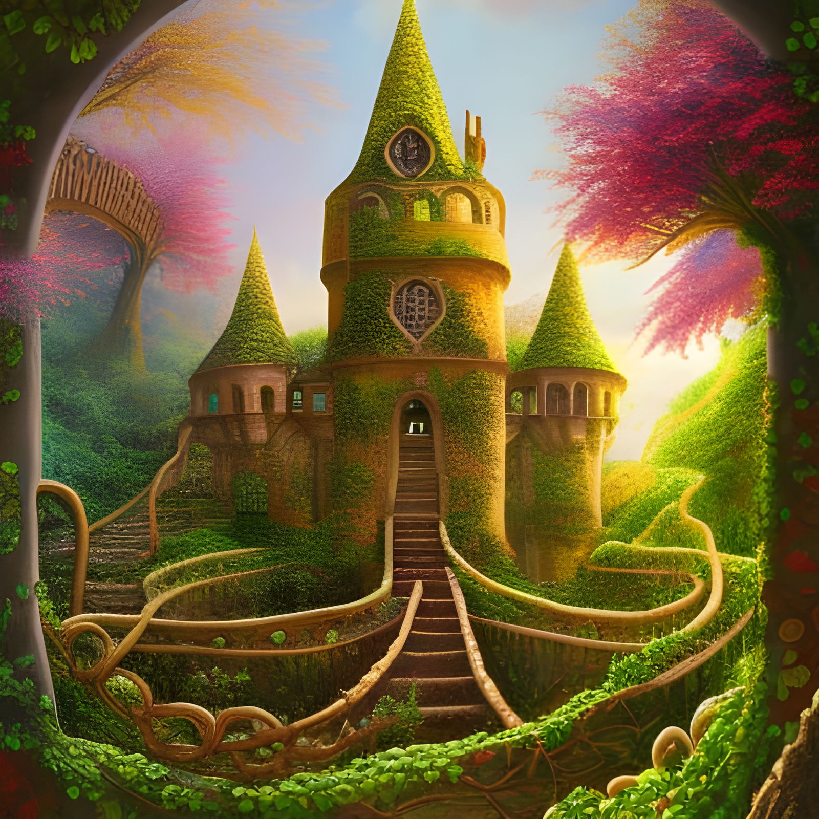 Fantasy Castle - AI Generated Artwork - NightCafe Creator