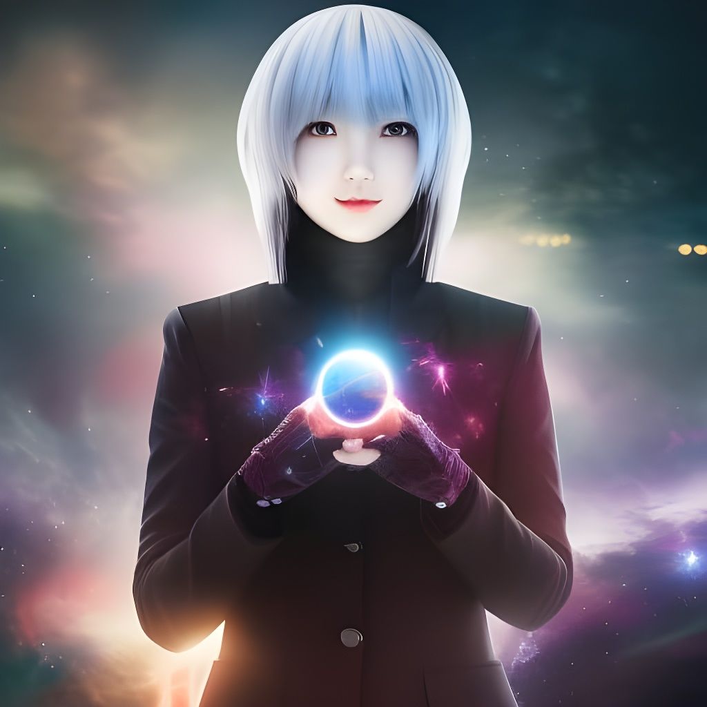 The galaxy is in her hands, Tokyo ghoul, body and face portr...