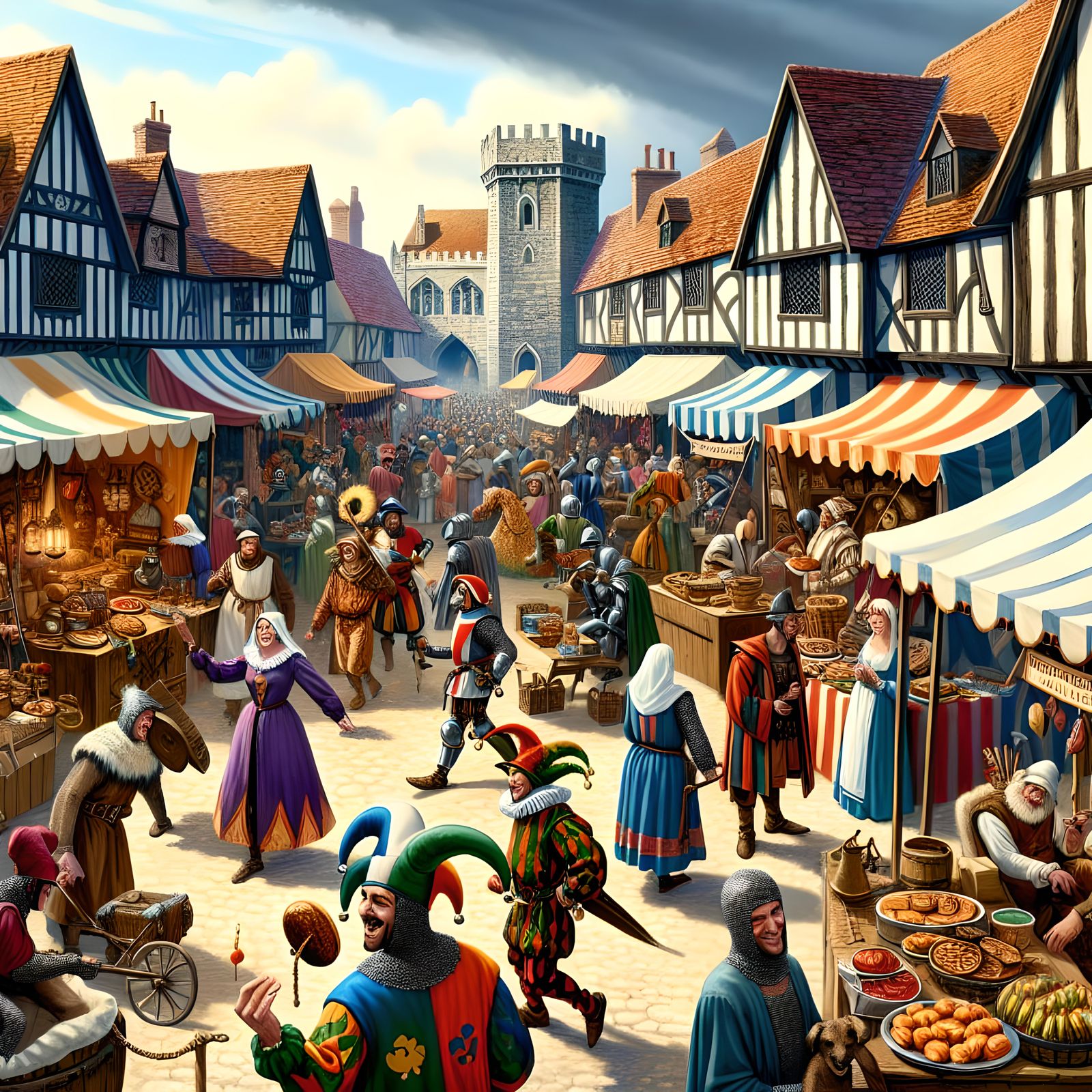 Fair from the Middle Ages. - AI Generated Artwork - NightCafe Creator