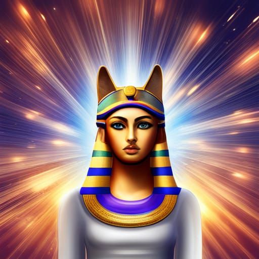 Cosmic Egyptian Goddess - AI Generated Artwork - NightCafe Creator