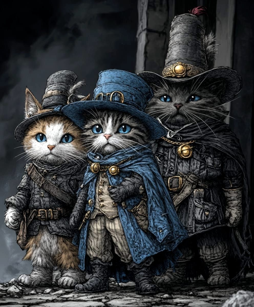 The Three Meowsketeers