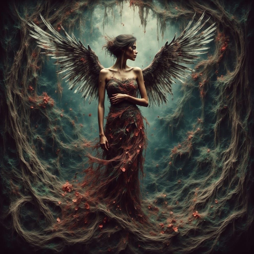 Whimsical Tropical Dreamer in Vibrant Faerie Realm