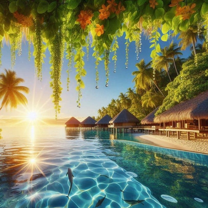 Fiji bungalow infinity pool