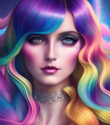 Hair goals - AI Generated Artwork - NightCafe Creator