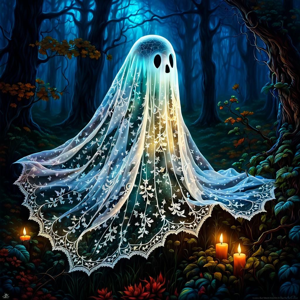 Lace Ghost.   by @Sinagann