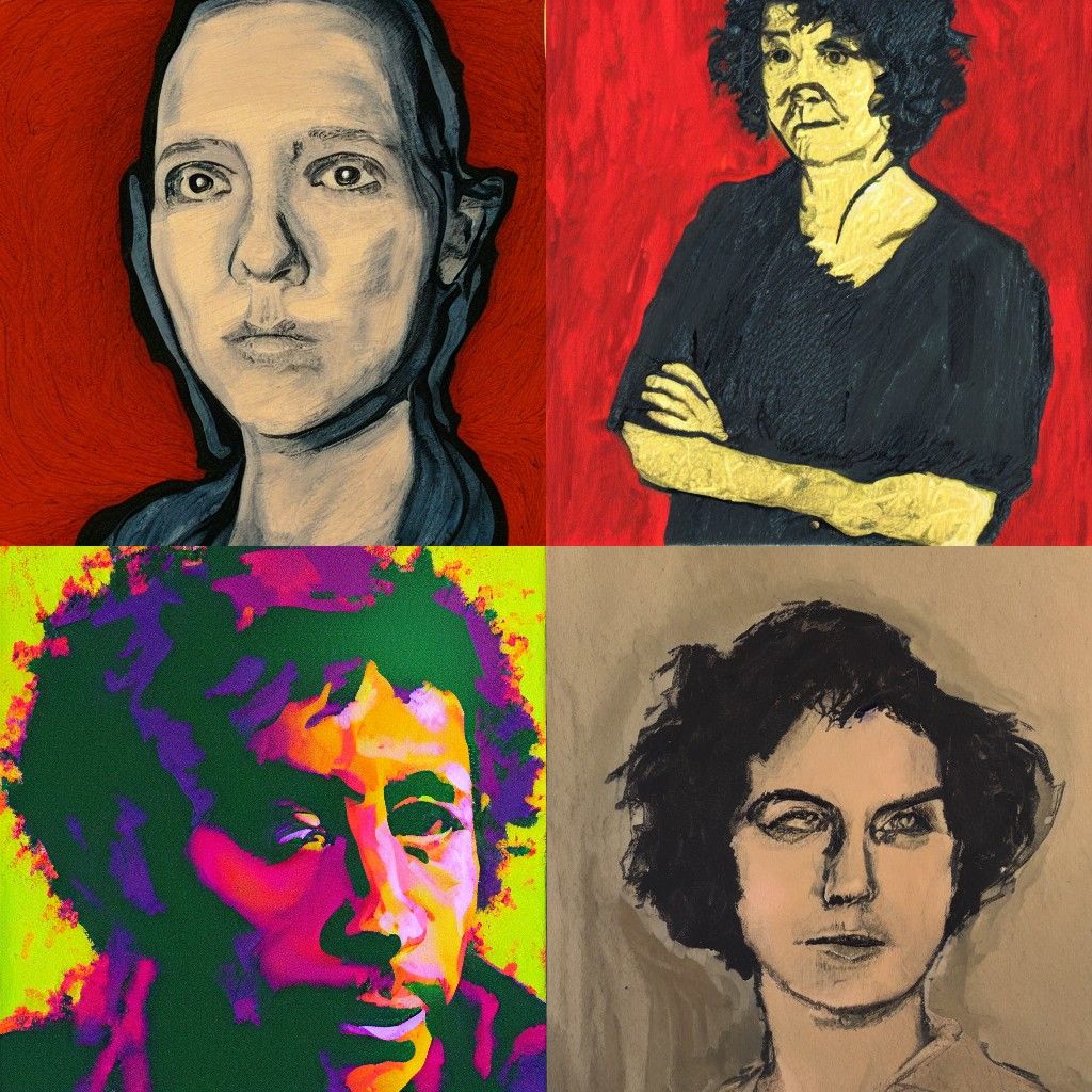 A portrait in the style of Process art