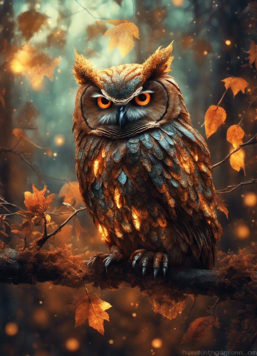 Autumn Owl  by @Diana S