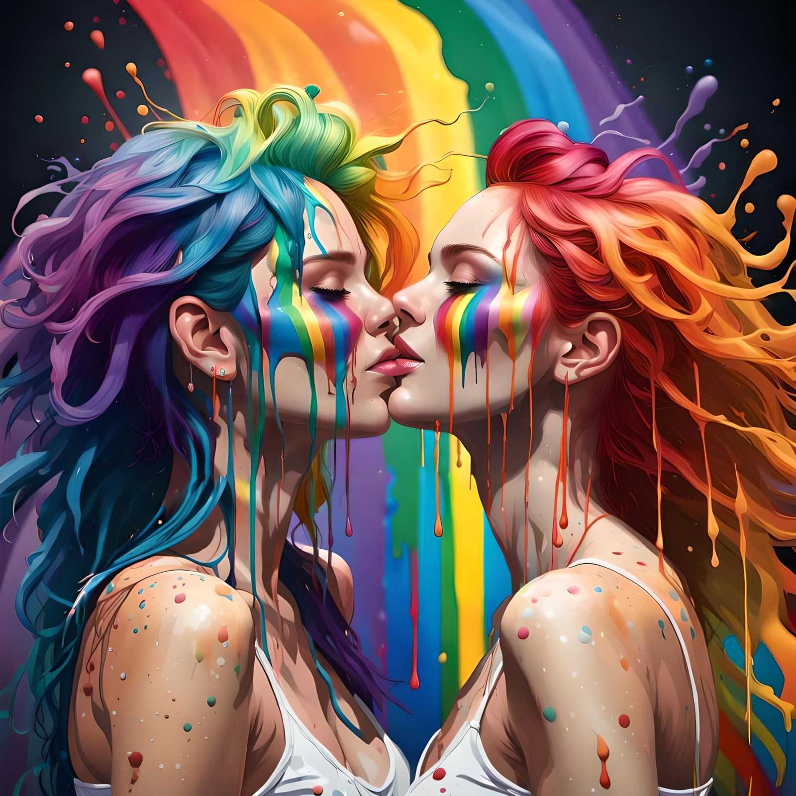 Rainbow Love  by @Jenna Ivy