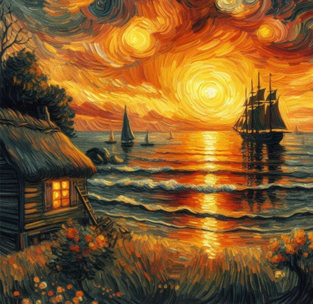 View from a beachside cottage