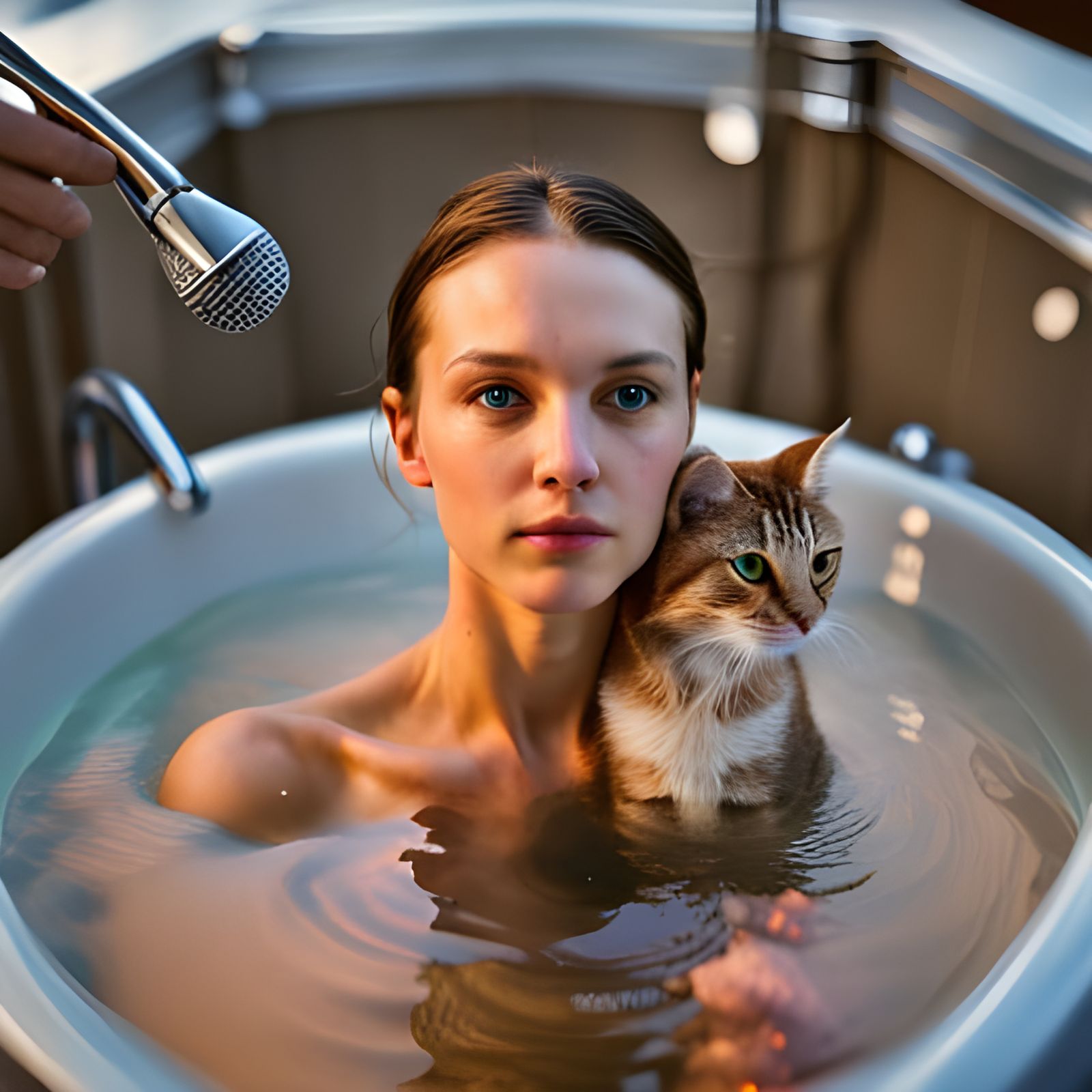 "And how often do you bathe with your kitty, Miss Jones?" AI