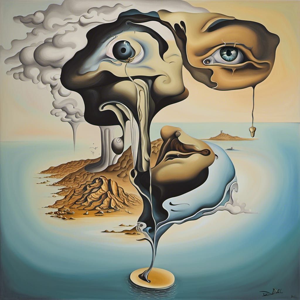 Surreal Stonehenge: A Salvador Dali Inspired Artwork
