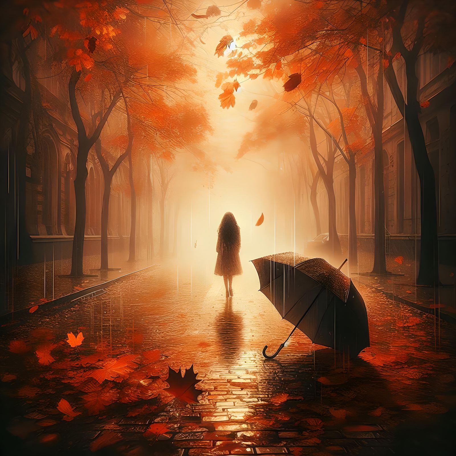 Wetting the path as tears gently fall..  by @Lunatic Kitty_Muezza