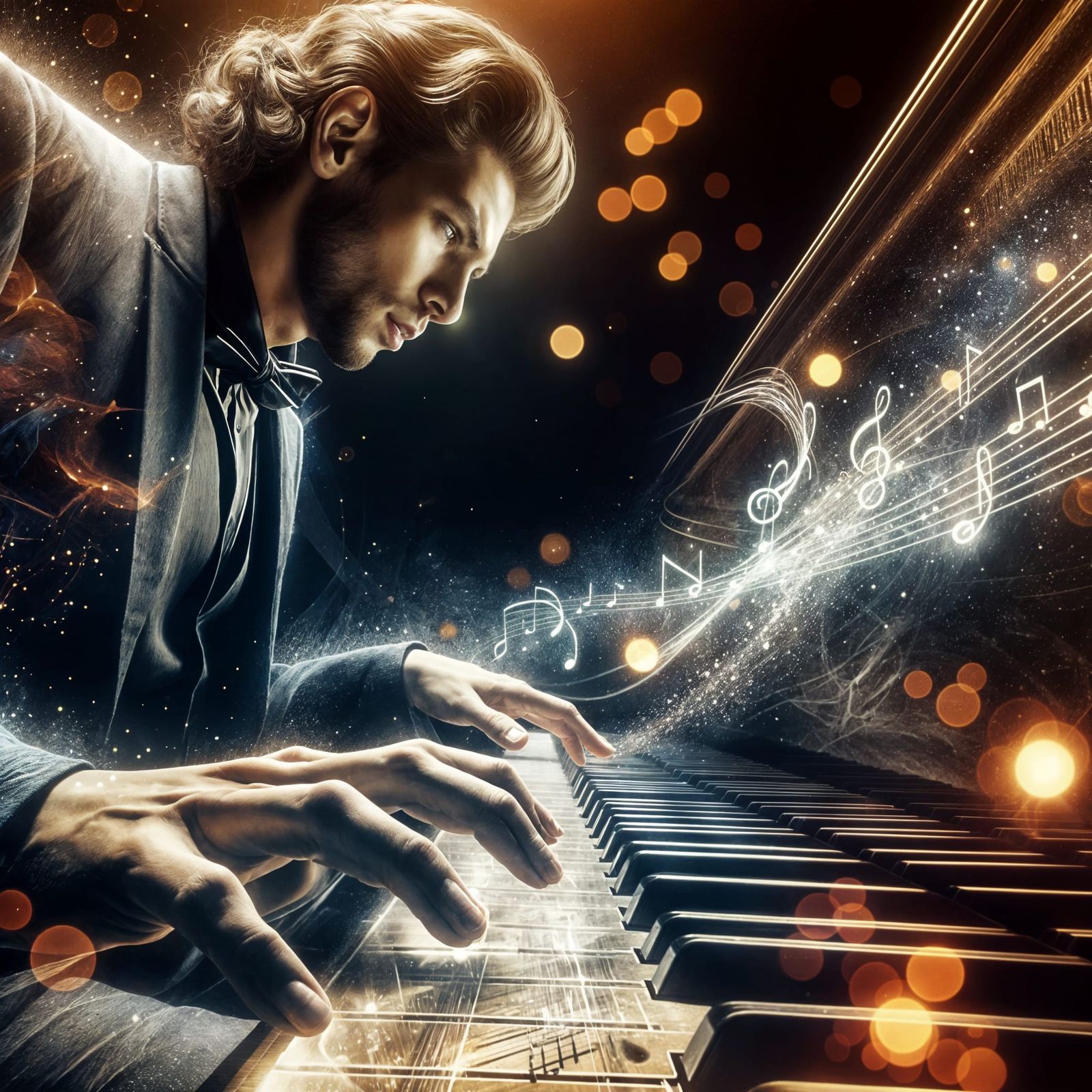 Piano player  by @Bai