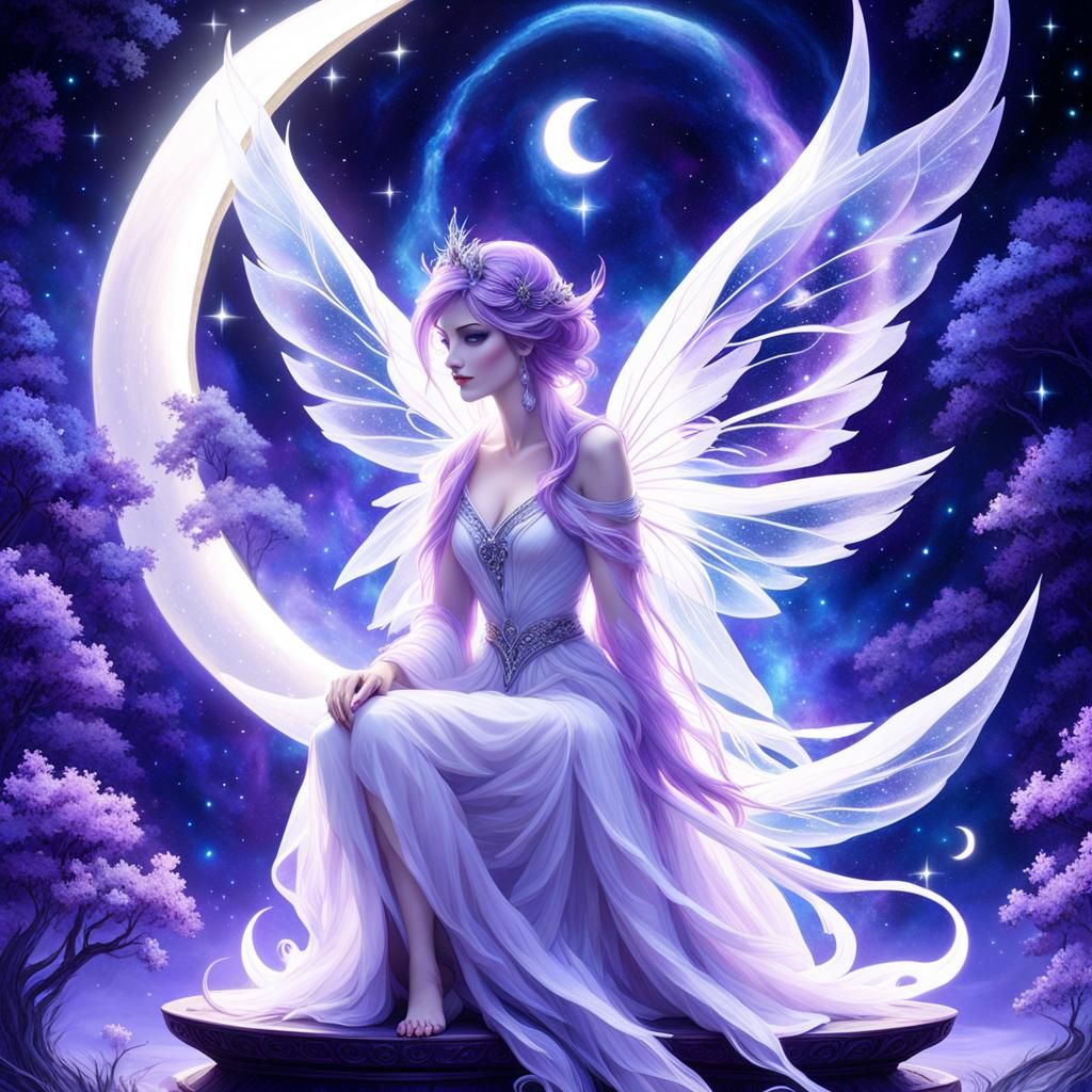 Moon Fairy  by @EvanJade Art