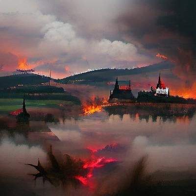 burning czech republic
