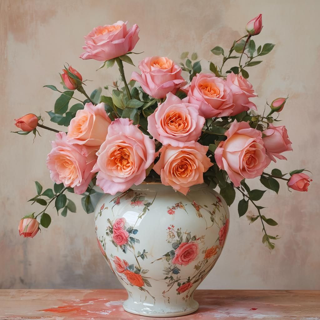 Porcelain vase  by @MrKitWalker