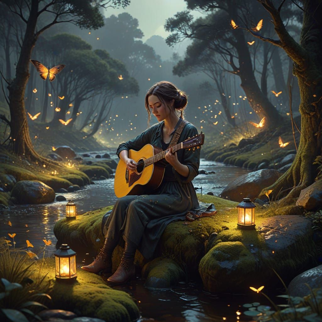 The evening is a symphony of nature's calm—crickets serenading each other with their rhythmic chirps, the occasional hoot of an owl in the d...