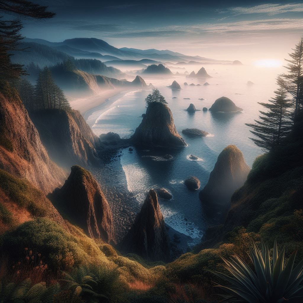 Oregon coastline, Gold beach