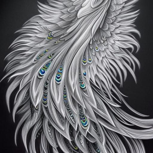 charcoal majestic phoenix-peacock