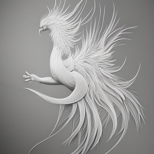 charcoal majestic phoenix-peacock