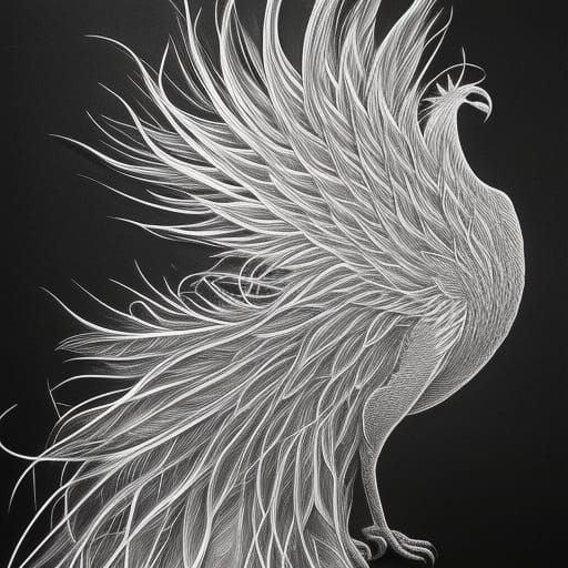 charcoal majestic phoenix-peacock