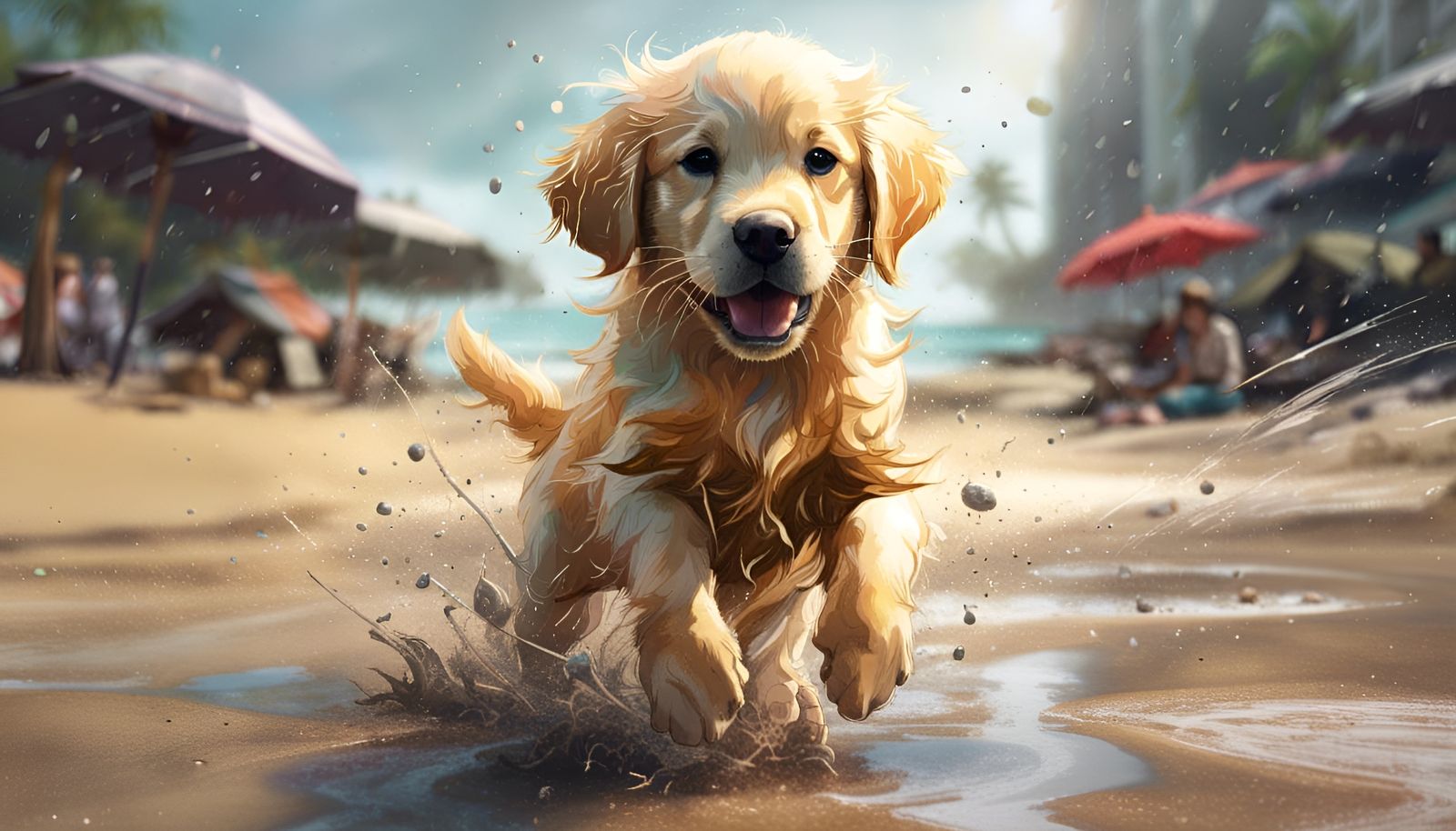 Splashing in Puddles  by @Inspector