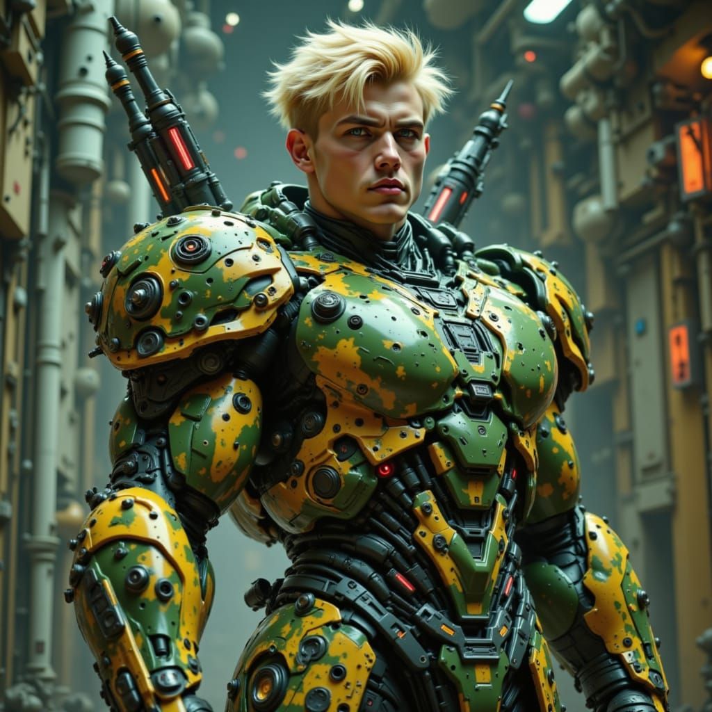 <lora:Mecha Tech Armor:1.0>