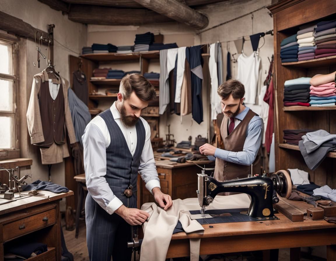 Tailors at work AI Generated Artwork NightCafe Creator