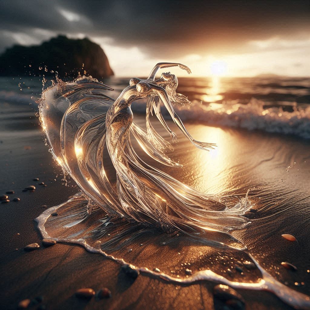 Dancing by the shore