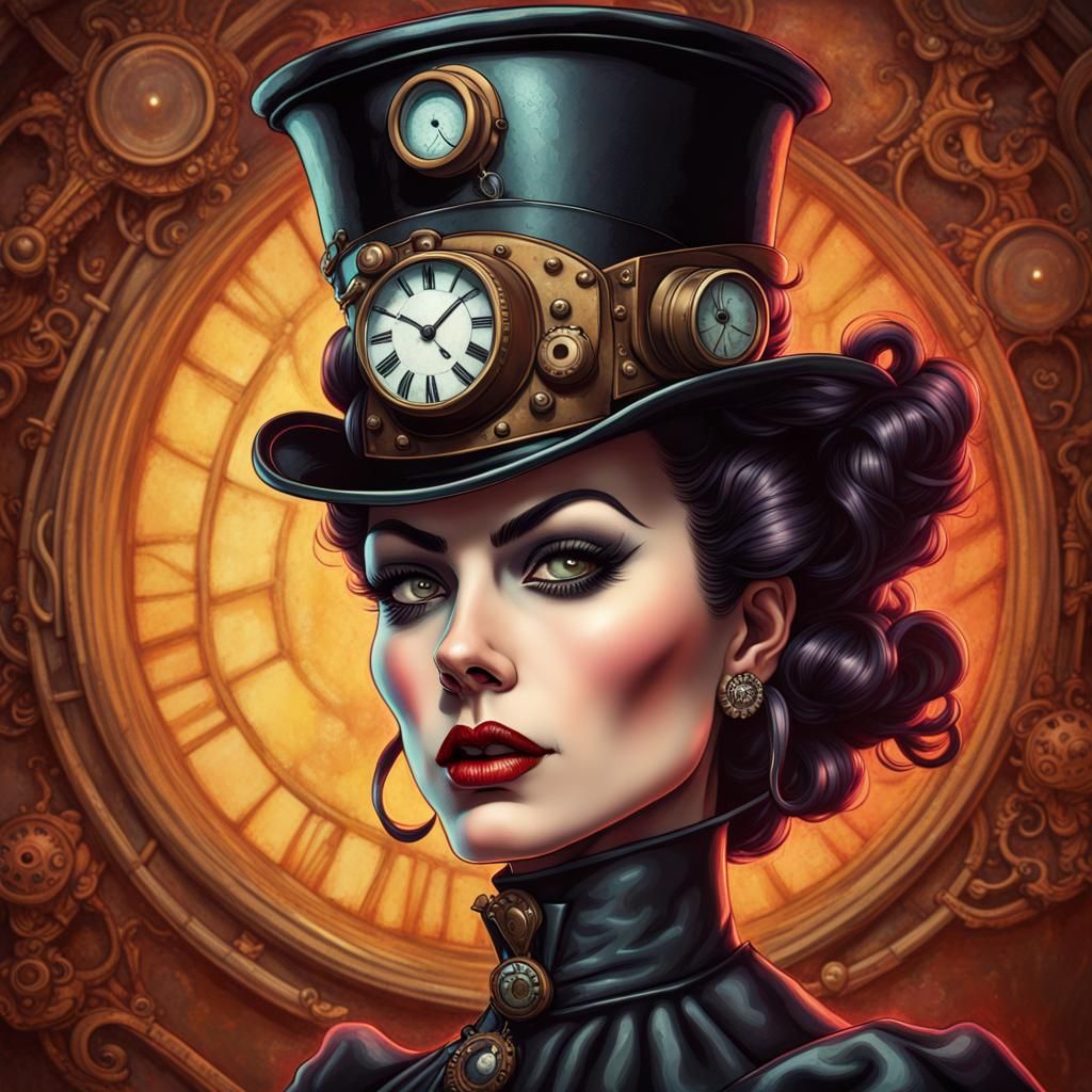 CrowPickle's Victorina Steampunk Madame - AI Generated Artwork ...