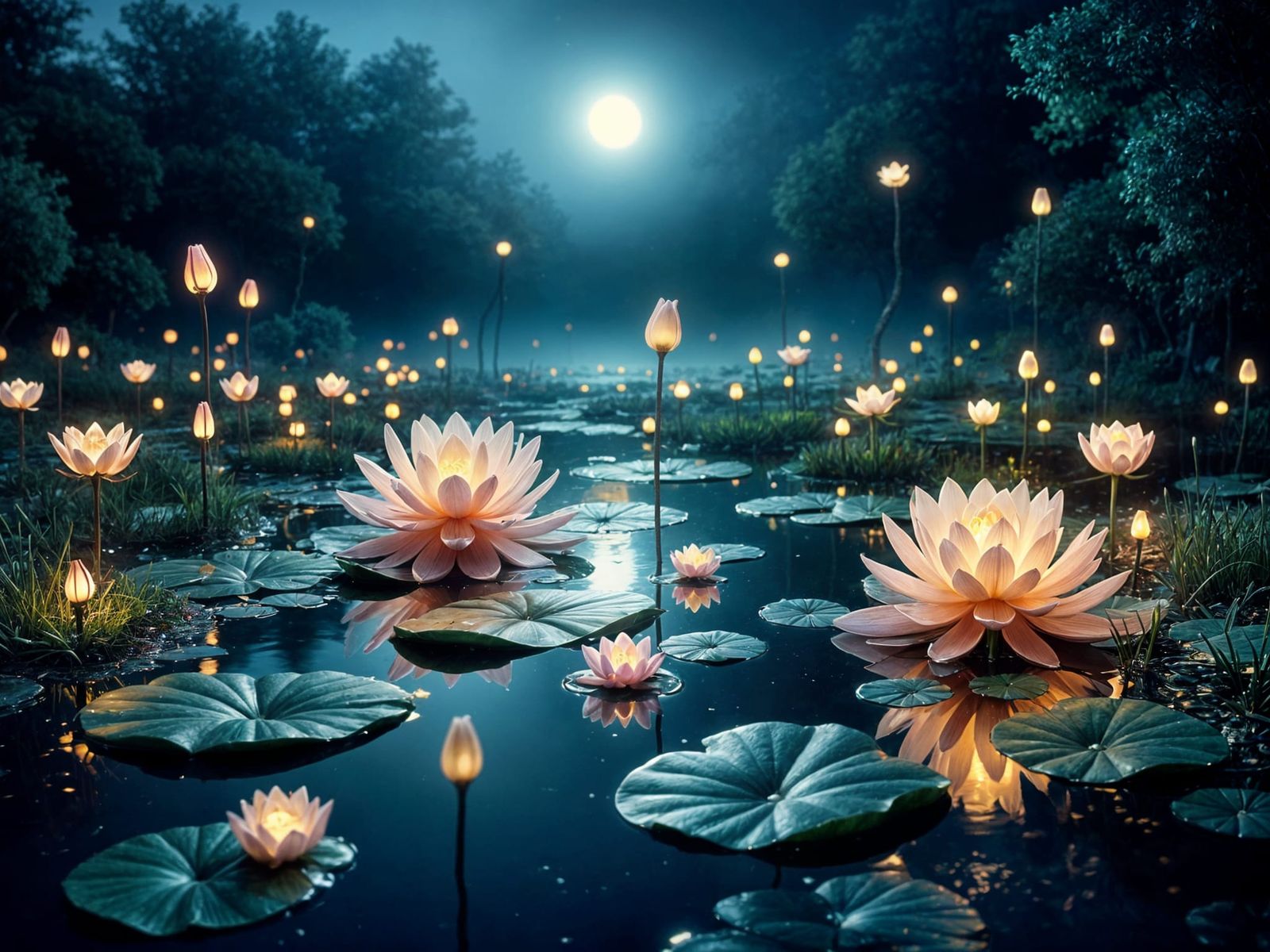 Lotus pond  by @SpaceTsunami