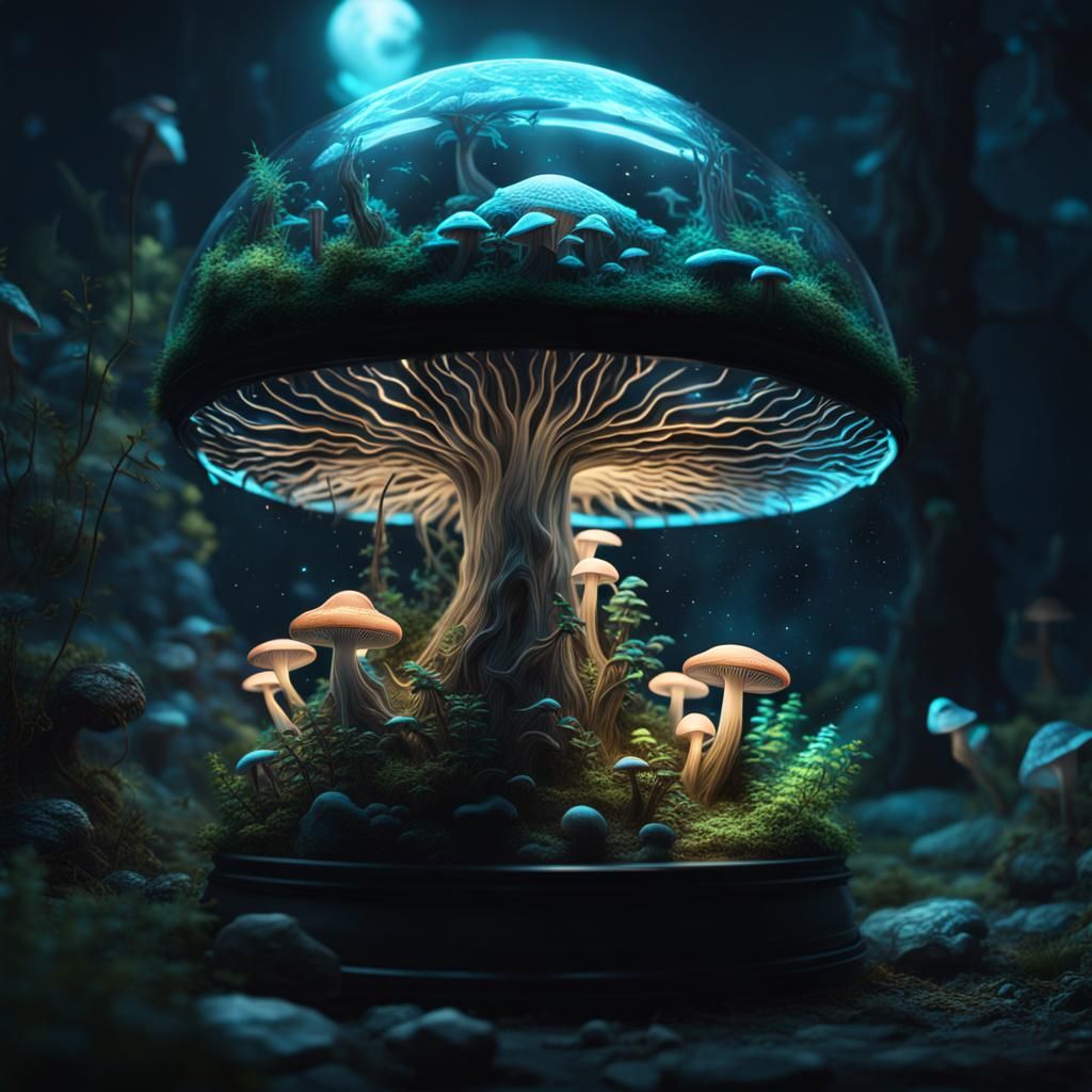 Shroom terrarium  by @Ghosty