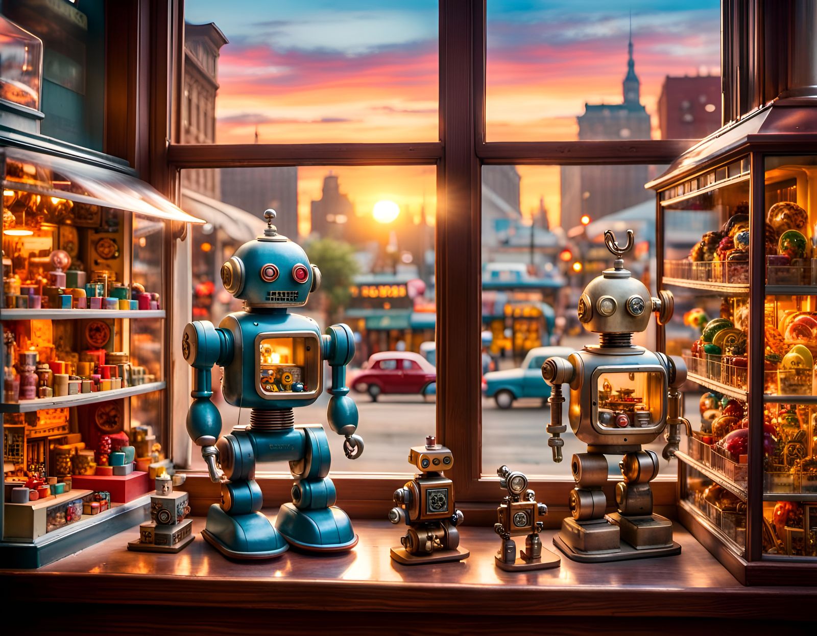 Retro Toy Window  by @Eka
