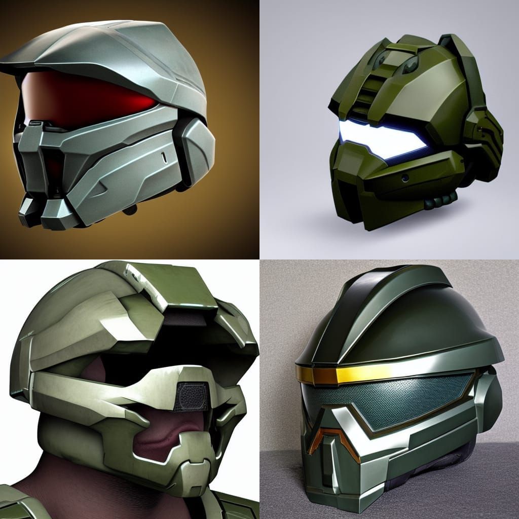 Halo Spartan future war helmet 3
