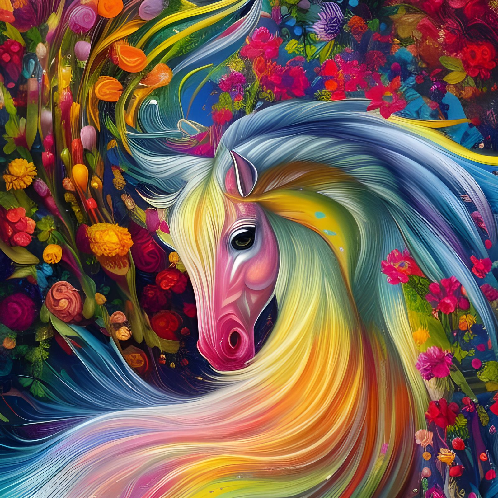 Flower (Horse)Power  by @Floater