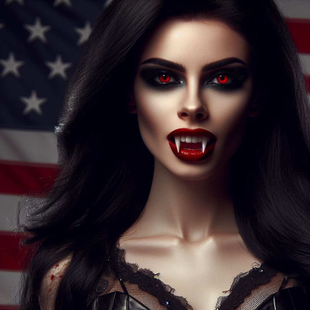 True Blooded American Vampire - Ai Generated Artwork - Nightcafe Creator